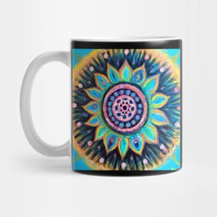 Colourful Mandala design Impressionist painting Mug